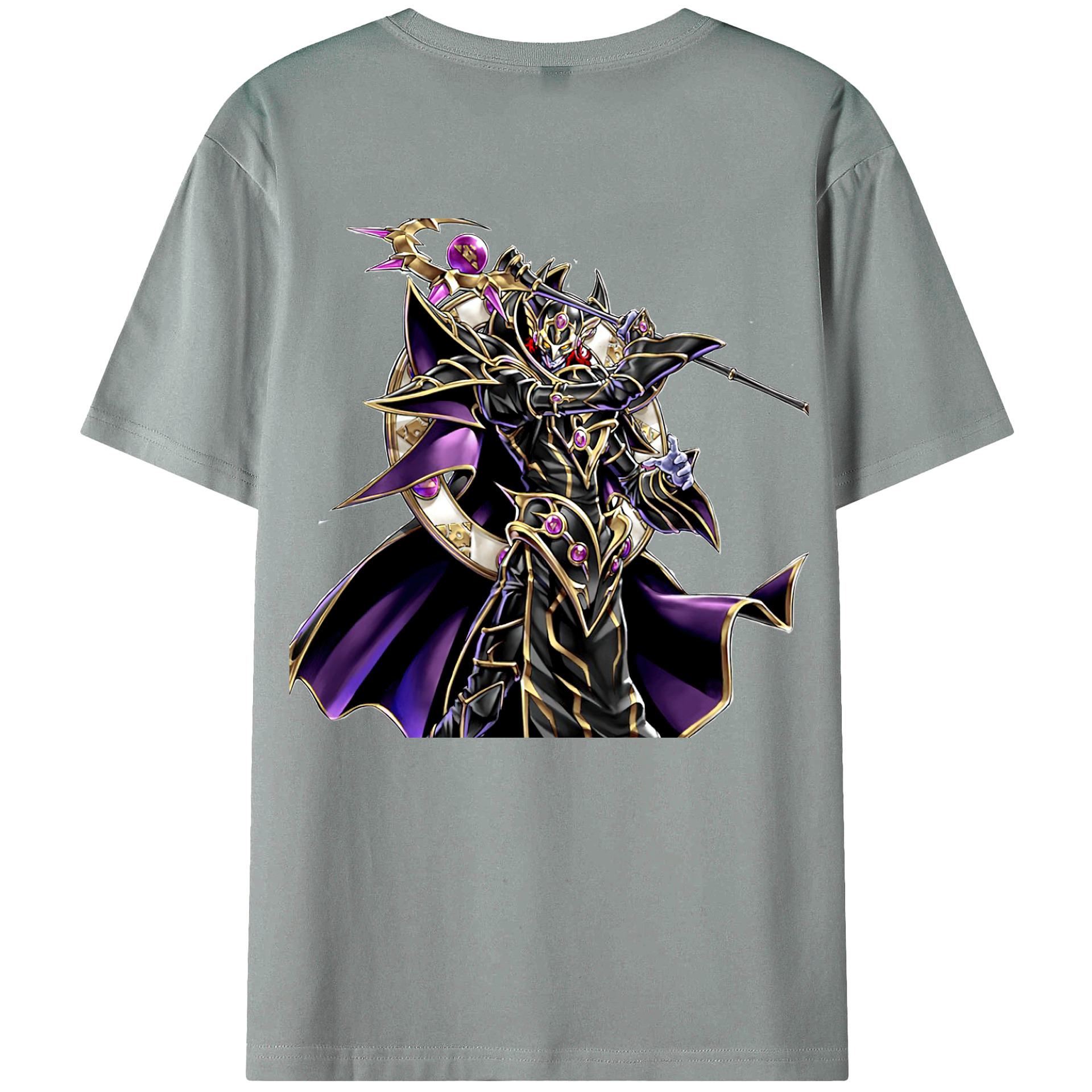 （画像用） 遊☆戯☆王 Yu-Gi-Oh! 綿100％ メンズ半袖Tシャツ（バックプリント） 通気性